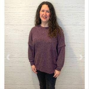 Zenana oversized heather pull over